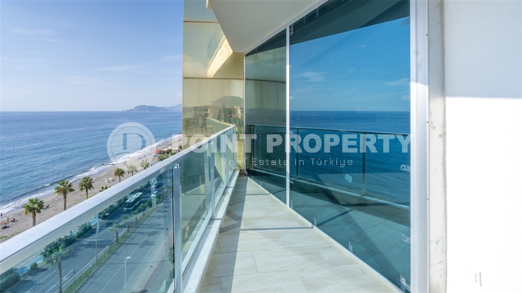 Панорамная квартира с видом на море, на 10-м этаже, в центре района Махмутлар-id-6742-фото-9