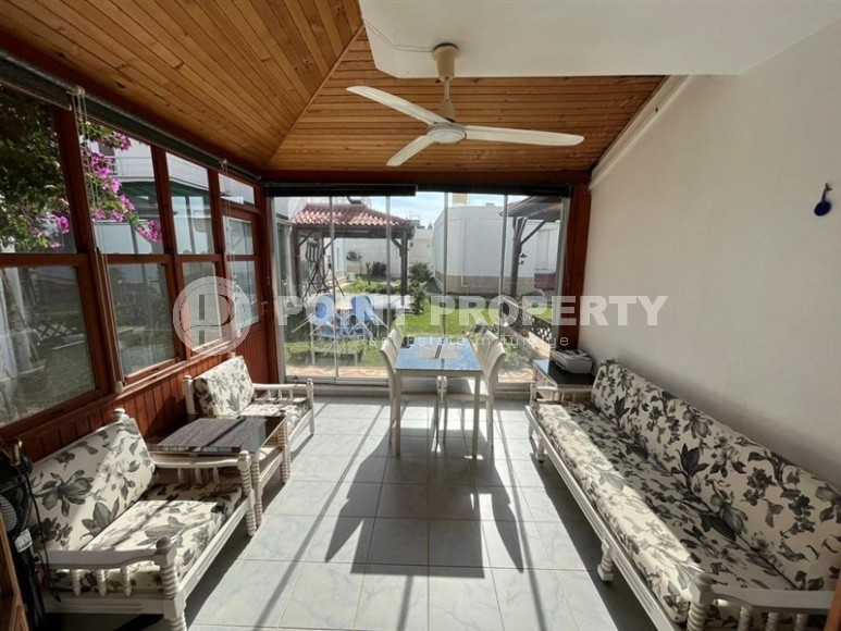 Двухэтажная вилла с просторным садом, в 150 метрах от моря, в живописном районе Аланьи - Демирташ-id-6746-фото-13