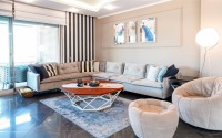 Luxurious two-level apartment with designer renovation, 250 meters from the sea, in the center of Oba district-id-6755-photo-1