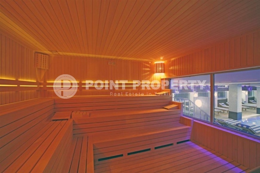 Luxurious two-level apartment with designer renovation, 250 meters from the sea, in the center of Oba district-id-6755-photo-17