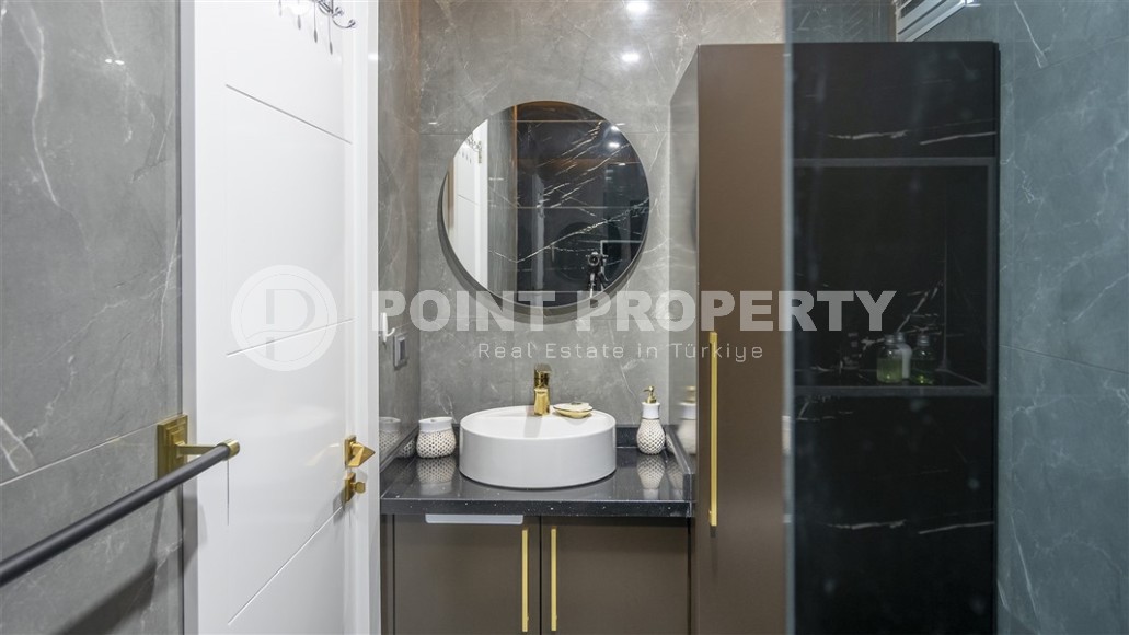 New apartment with modern design, 1100 meters from the sea, in a cozy area of Alanya - Lower Oba-id-6757-photo-7