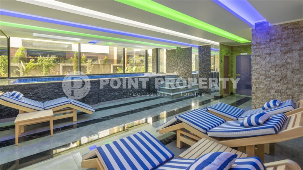 New apartment with modern design, 1100 meters from the sea, in a cozy area of Alanya - Lower Oba-id-6757-photo-13
