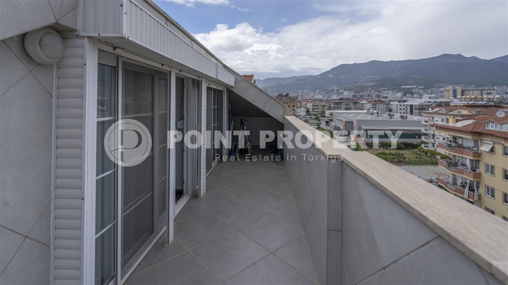 Готовая к проживанию двухуровневая квартира на 5-м этаже с мансардой, в 600 метрах от моря, в центре района Оба-id-6760-фото-10