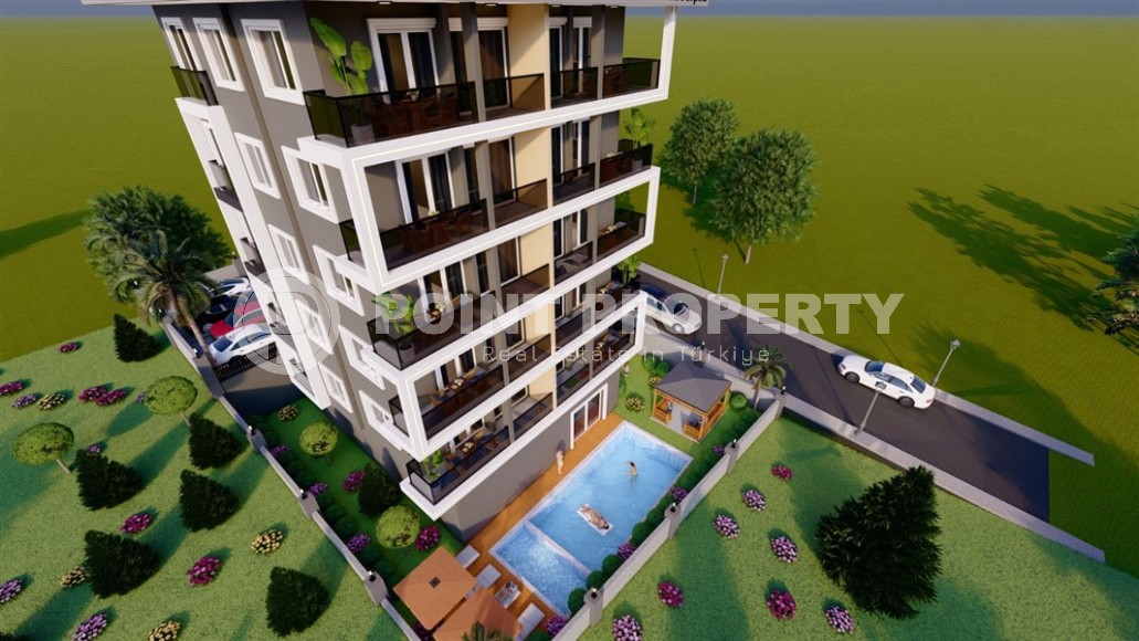 New investment project in a promising area of Alanya - Ciplakli - 5-storey residence 3500 meters from the sea-id-6763-photo-16