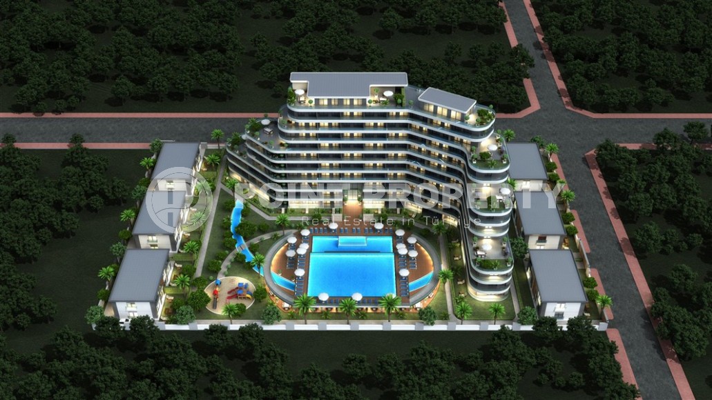 A new investment project in a promising area of Antalya - Altintas - a 10-storey residential complex with organized internal infrastructure-id-6790-photo-6