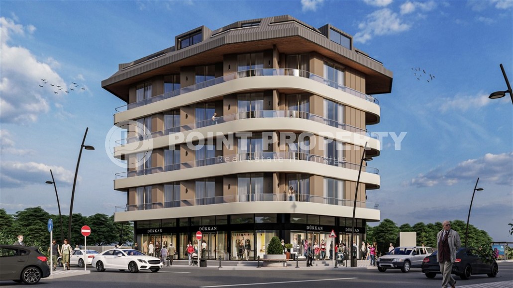 Apartments in a residential complex under construction 400 meters from the sea, in a comfortable area of Alanya - Lower Oba-id-6798-photo-1