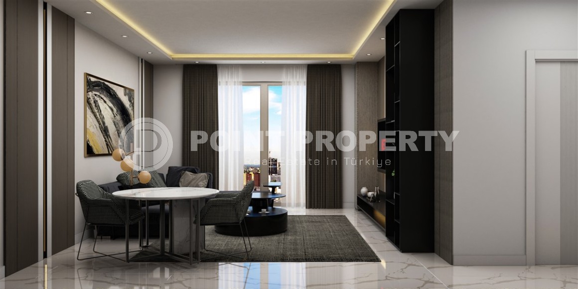 Apartments in a residential complex under construction 400 meters from the sea, in a comfortable area of Alanya - Lower Oba-id-6798-photo-2