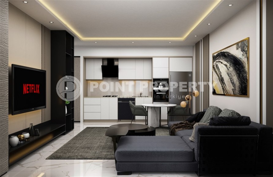 Apartments in a residential complex under construction 400 meters from the sea, in a comfortable area of Alanya - Lower Oba-id-6798-photo-3