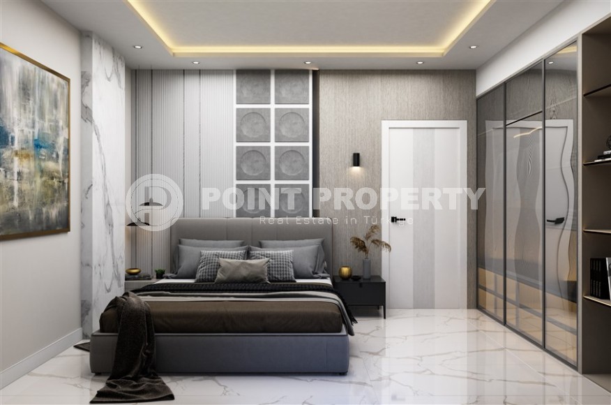 Apartments in a residential complex under construction 400 meters from the sea, in a comfortable area of Alanya - Lower Oba-id-6798-photo-4