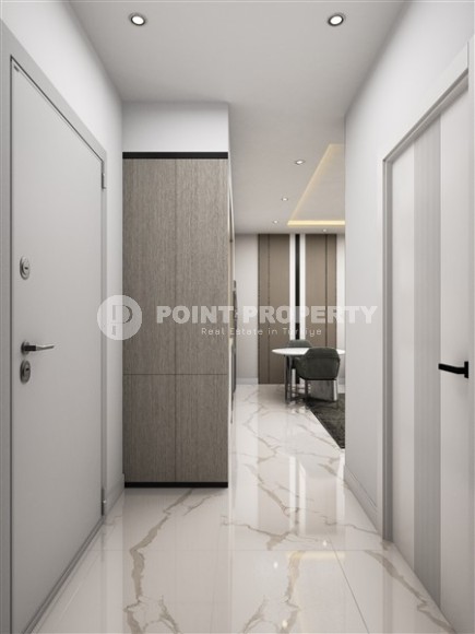 Apartments in a residential complex under construction 400 meters from the sea, in a comfortable area of Alanya - Lower Oba-id-6798-photo-6