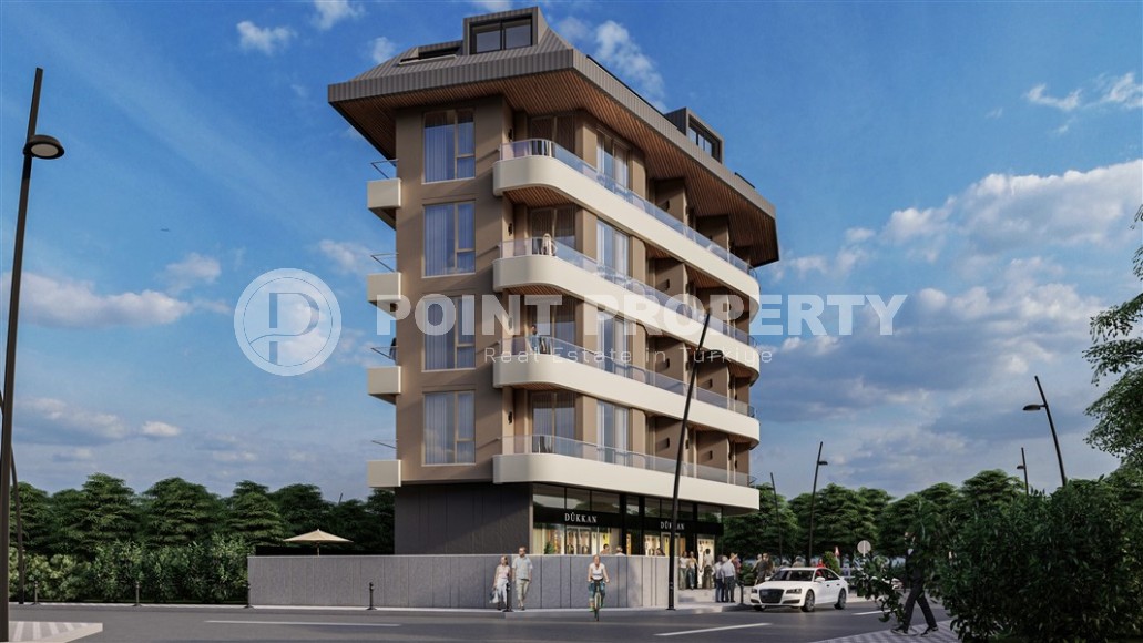 Apartments in a residential complex under construction 400 meters from the sea, in a comfortable area of Alanya - Lower Oba-id-6798-photo-12