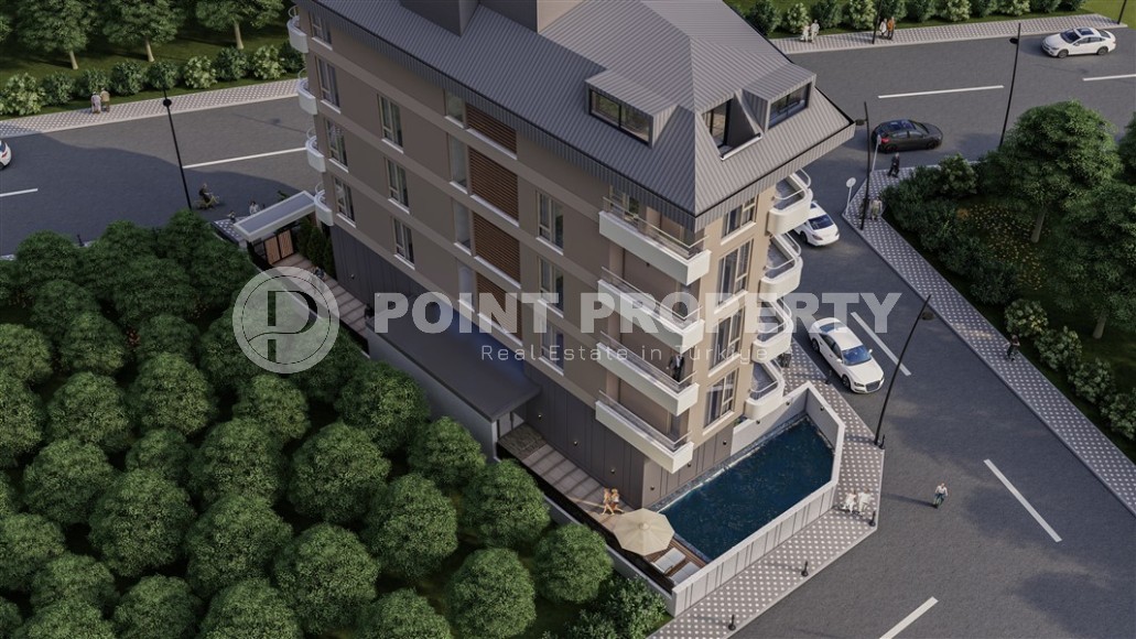 Apartments in a residential complex under construction 400 meters from the sea, in a comfortable area of Alanya - Lower Oba-id-6798-photo-15