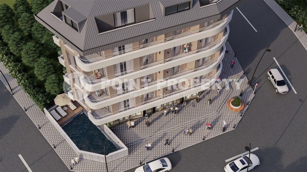 Apartments in a residential complex under construction 400 meters from the sea, in a comfortable area of Alanya - Lower Oba-id-6798-photo-16