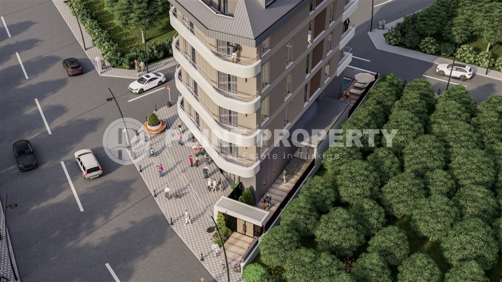 Apartments in a residential complex under construction 400 meters from the sea, in a comfortable area of Alanya - Lower Oba-id-6798-photo-17