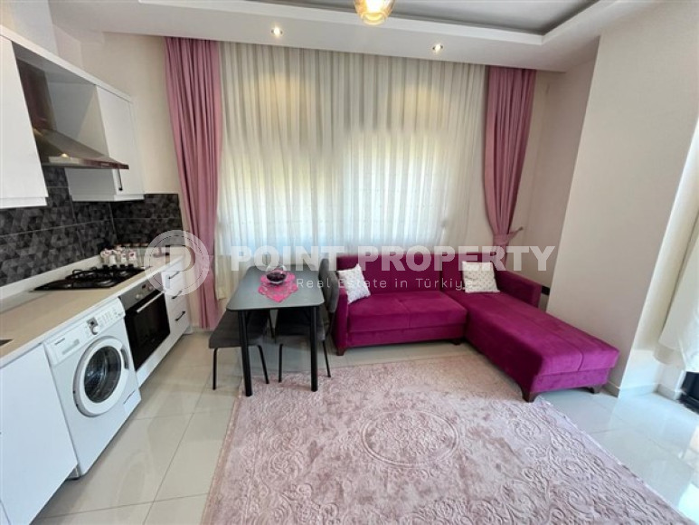 Новая квартира с одной спальней, 50м², в комплексе премиум класса в Каргыджаке, Аланья, 700м от моря-id-1532-фото-1