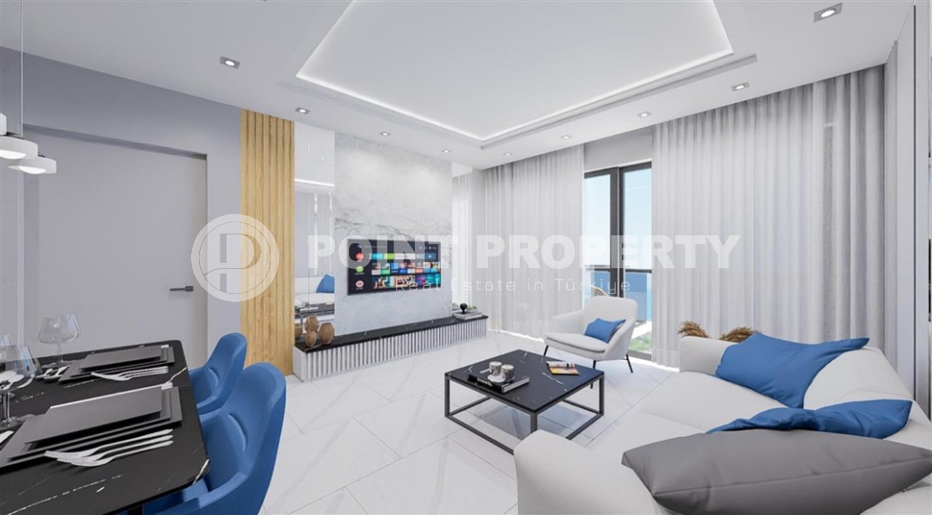 Небольшая квартира в жилом комплексе на этапе строительства, в зеленом, экологически чистом районе Аланьи - Каргыджак-id-6806-фото-3