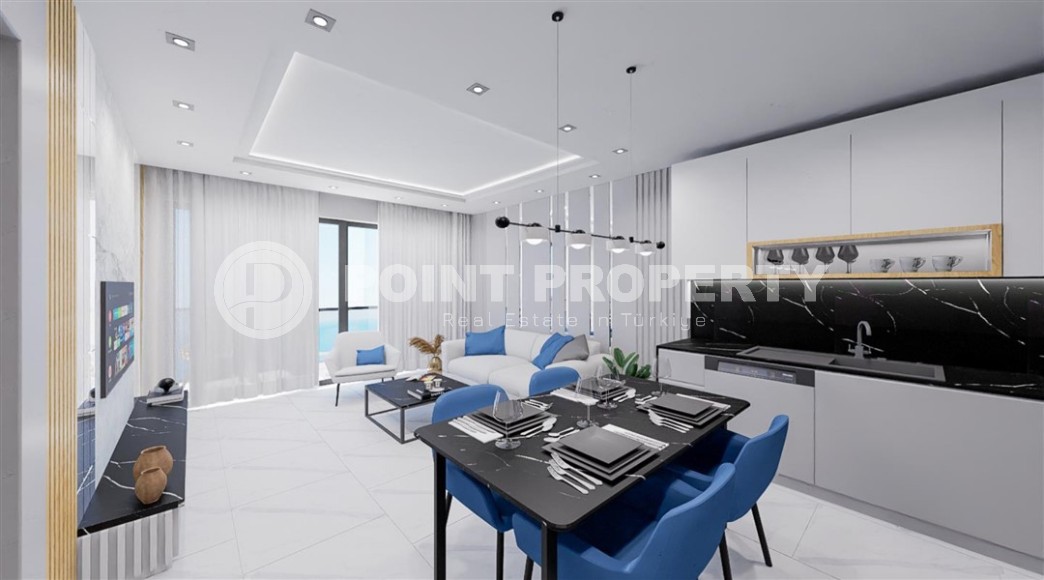 Небольшая квартира в жилом комплексе на этапе строительства, в зеленом, экологически чистом районе Аланьи - Каргыджак-id-6806-фото-5