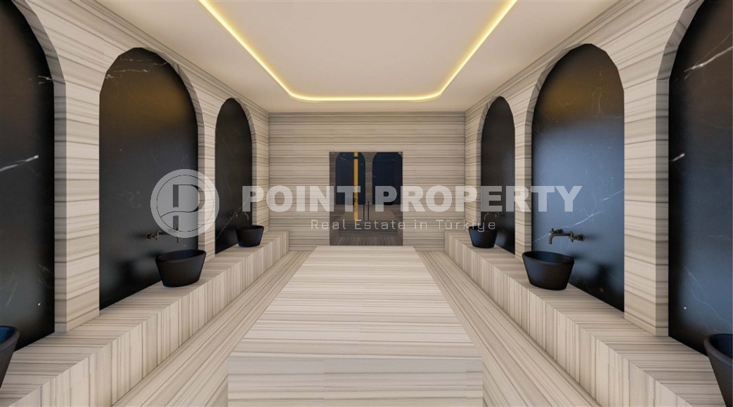 Небольшая квартира в жилом комплексе на этапе строительства, в зеленом, экологически чистом районе Аланьи - Каргыджак-id-6806-фото-10