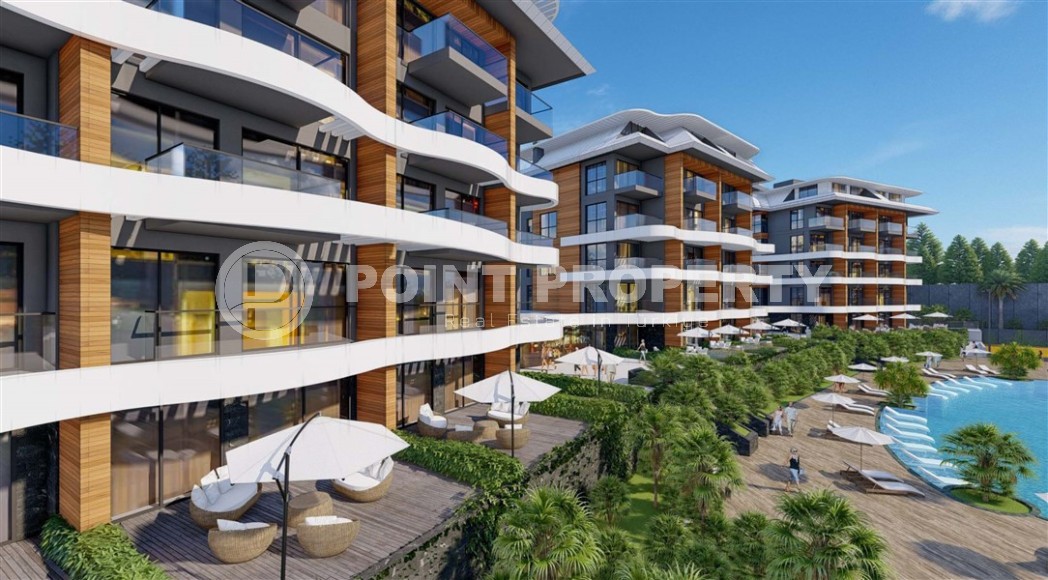 Небольшая квартира в жилом комплексе на этапе строительства, в зеленом, экологически чистом районе Аланьи - Каргыджак-id-6806-фото-19