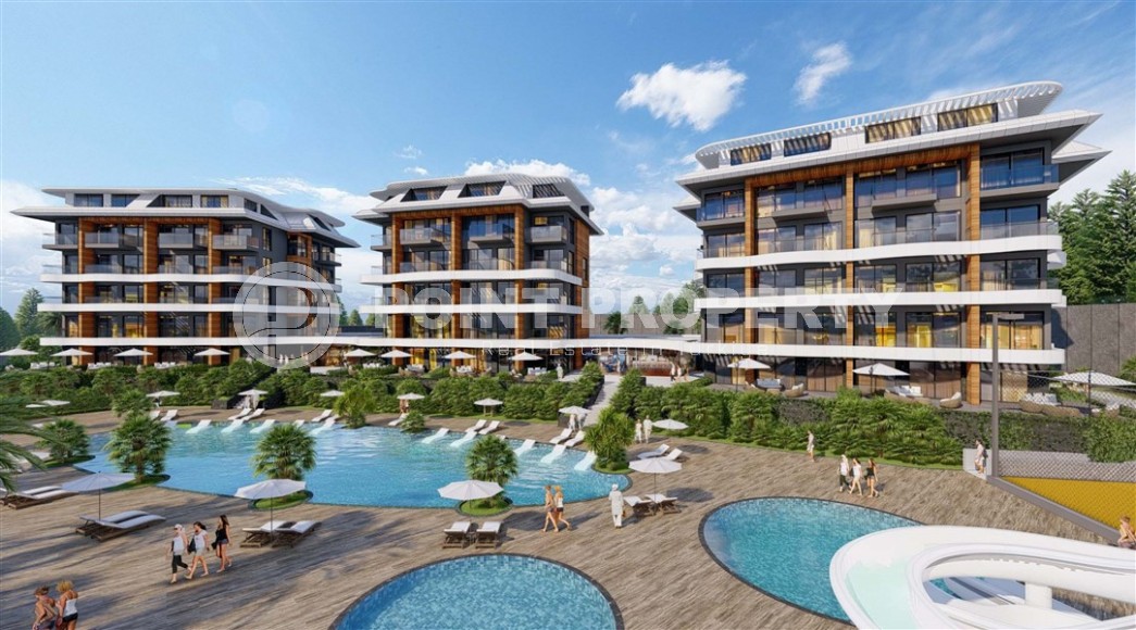 Небольшая квартира в жилом комплексе на этапе строительства, в зеленом, экологически чистом районе Аланьи - Каргыджак-id-6806-фото-20