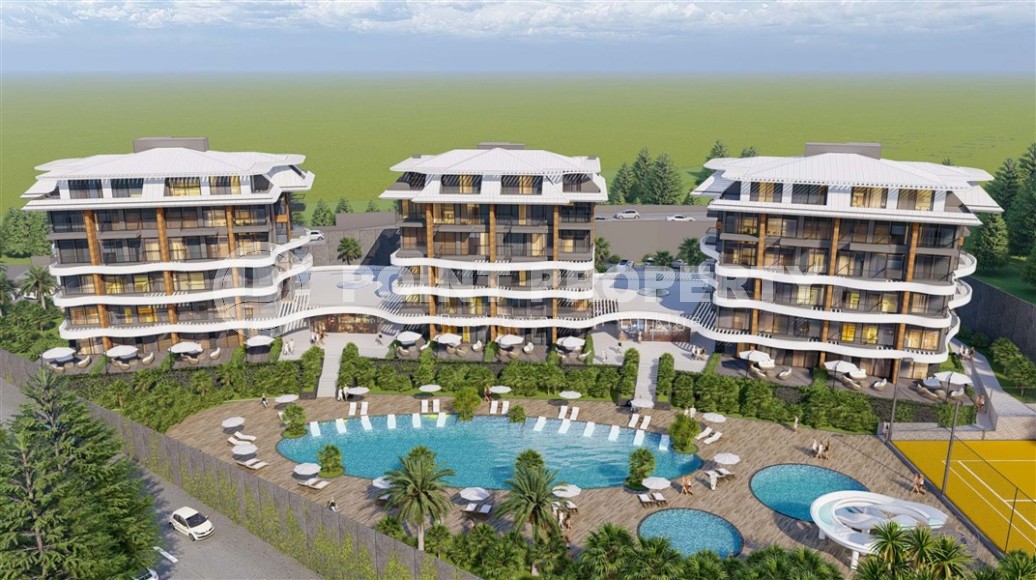 Небольшая квартира в жилом комплексе на этапе строительства, в зеленом, экологически чистом районе Аланьи - Каргыджак-id-6806-фото-21