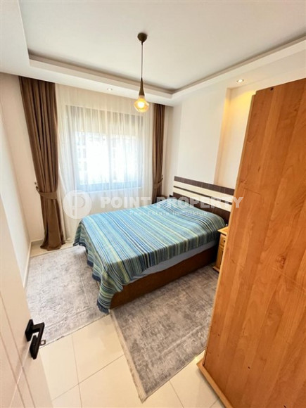 Новая квартира с одной спальней, 50м², в комплексе премиум класса в Каргыджаке, Аланья, 700м от моря-id-1532-фото-6