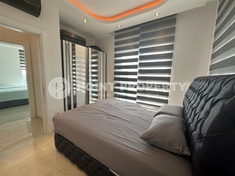 Панорамная двухуровневая квартира на 9-м этаже с мансардой, в центре современного района Аланьи - Махмутлар-id-6876-фото-4