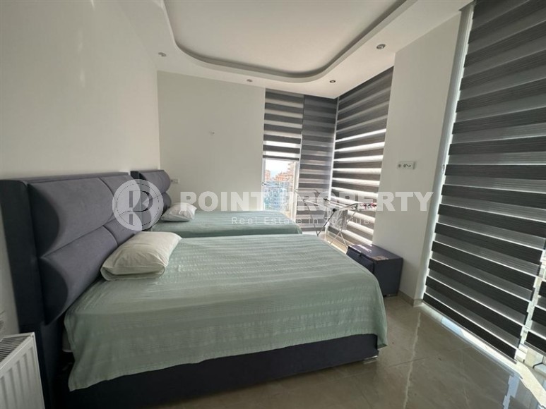 Панорамная двухуровневая квартира на 9-м этаже с мансардой, в центре современного района Аланьи - Махмутлар-id-6876-фото-6