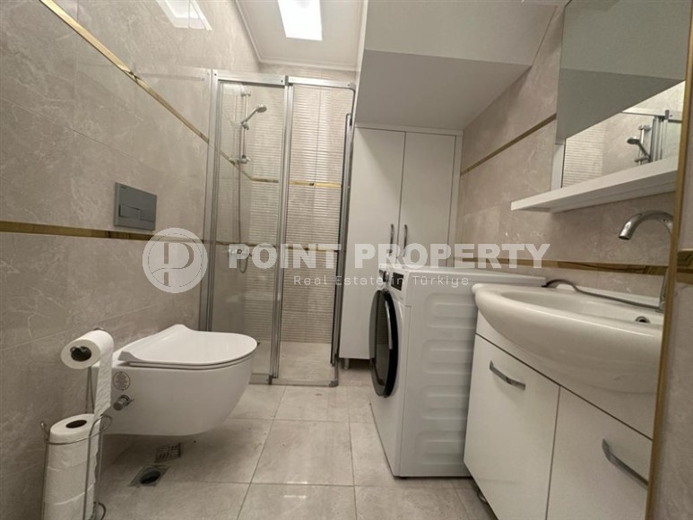 Панорамная двухуровневая квартира на 9-м этаже с мансардой, в центре современного района Аланьи - Махмутлар-id-6876-фото-9