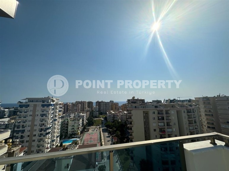 Панорамная двухуровневая квартира на 9-м этаже с мансардой, в центре современного района Аланьи - Махмутлар-id-6876-фото-12