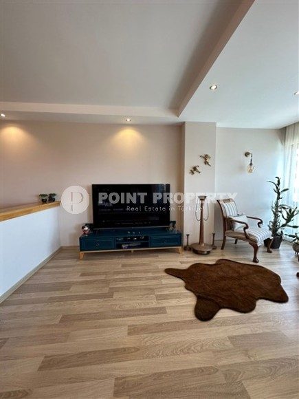 Двухуровневая квартира с видом на море и гору Кале, в престижном районе Аланьи - Хасбахче-id-6884-фото-7