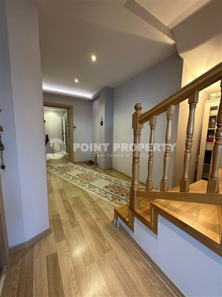 Двухуровневая квартира с видом на море и гору Кале, в престижном районе Аланьи - Хасбахче-id-6884-фото-20