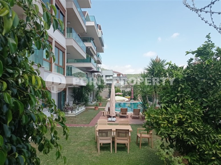 Двухуровневая квартира с видом на море и гору Кале, в престижном районе Аланьи - Хасбахче-id-6884-фото-29