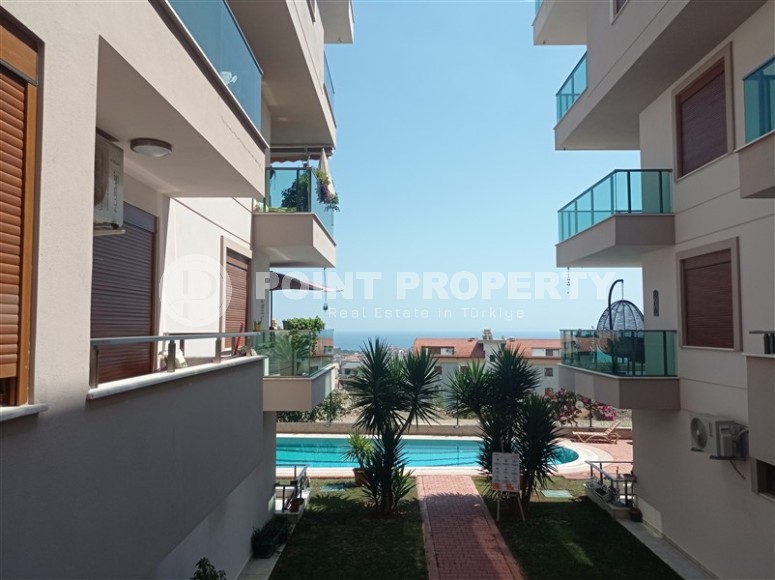 Двухуровневая квартира с видом на море и гору Кале, в престижном районе Аланьи - Хасбахче-id-6884-фото-32