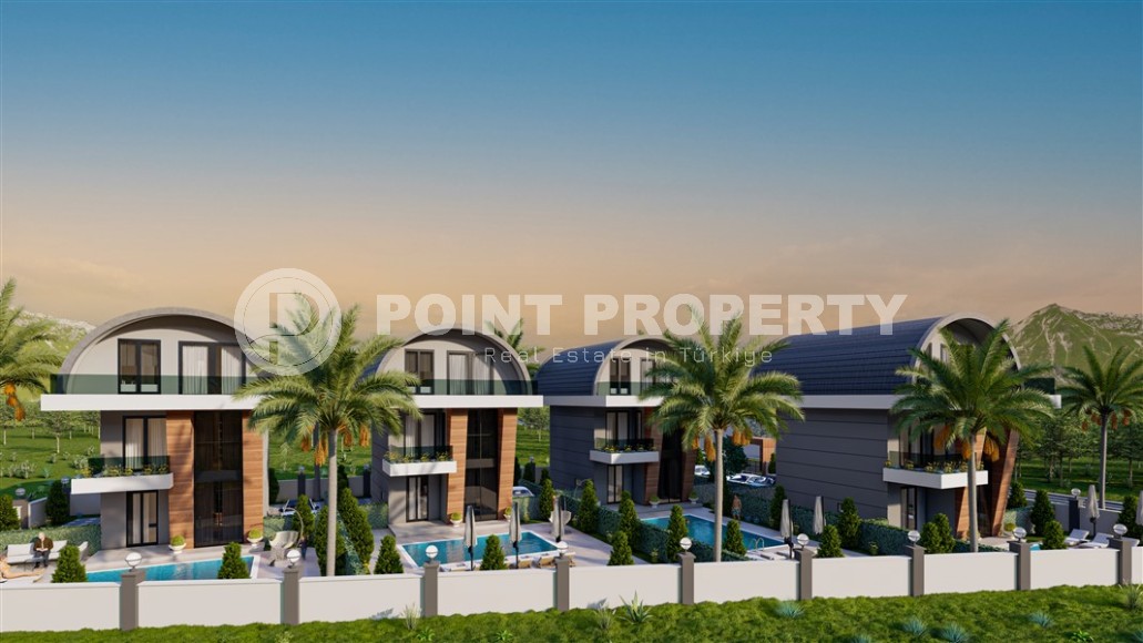 Элитные виллы в 350 метрах от моря, в зеленом, экологически чистом районе Аланьи - Паяллар-id-6897-фото-1