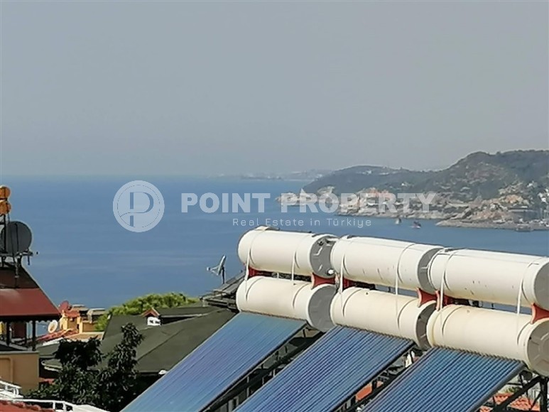 Меблированная двухуровневая квартира с видом на горы и море, в самом сердце Аланьи, в историческом районе крепости Кале-id-6920-фото-20