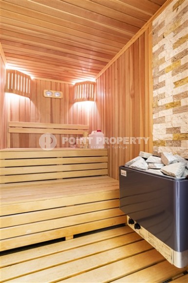 Атмосферная двухуровневая квартира с панорамным видом на море, на 9-м этаже с мансардой, в центре района Тосмур-id-6924-фото-22