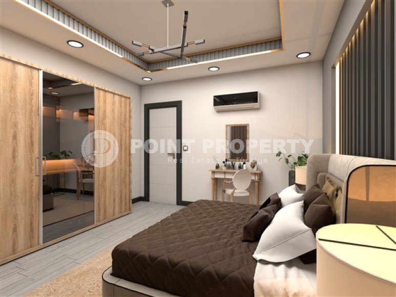 Новая квартира в жилом комплексе на завершающем этапе строительства, в живописном районе Аланьи - Авсаллар-id-6938-фото-8