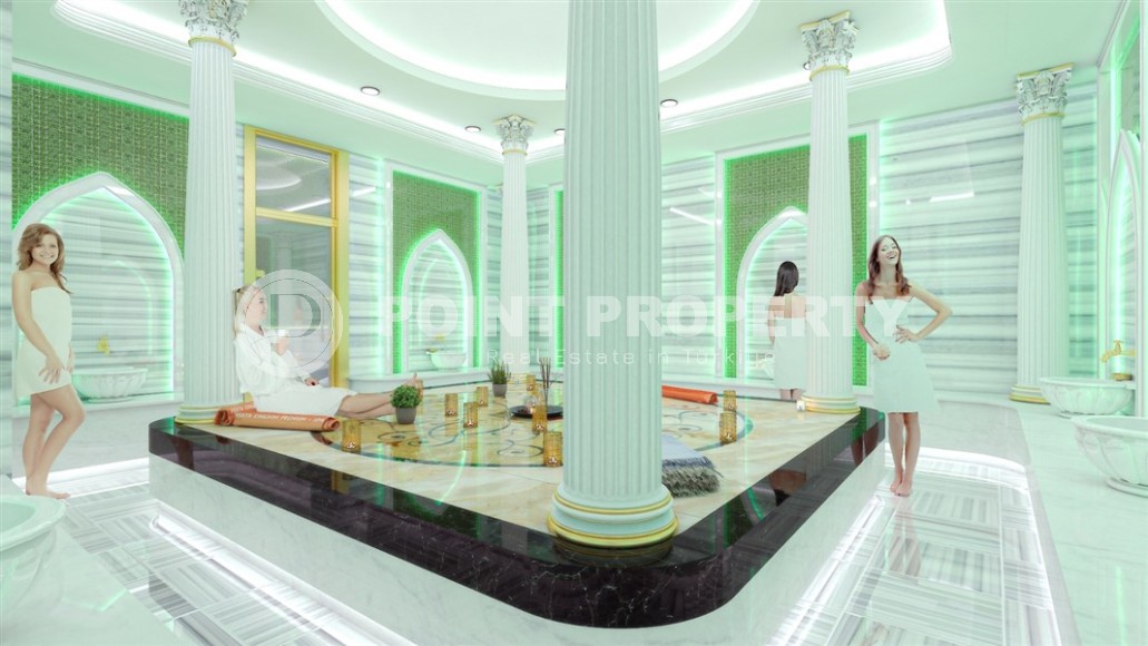 Квартира в жилом комплексе на финальном этапе строительства в 500 метрах от моря, в современном районе Аланьи - Махмутлар-id-6944-фото-6