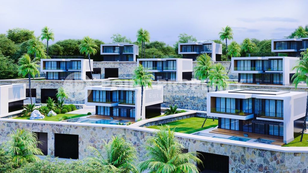 Новая двухэтажная вилла с бассейном и садом в живописном, престижном районе Аланьи - Бекташ-id-6947-фото-12