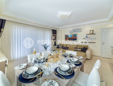 Благоустроенная квартира 2+1, общей площадью 110 м2, на 4-м этаже в центре спокойного района Аланьи - Тосмур-id-6948-фото-3