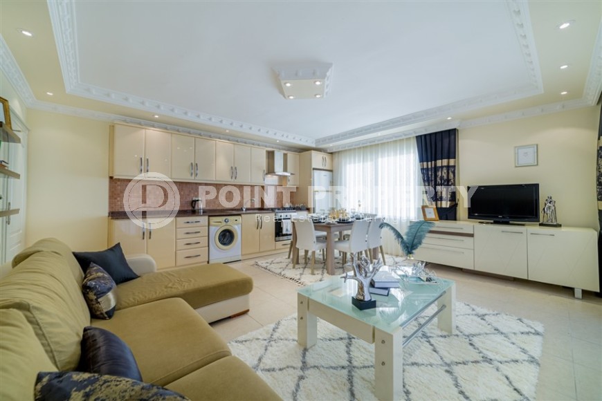 Благоустроенная квартира 2+1, общей площадью 110 м2, на 4-м этаже в центре спокойного района Аланьи - Тосмур-id-6948-фото-4