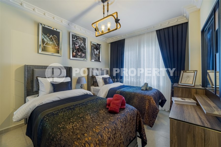 Благоустроенная квартира 2+1, общей площадью 110 м2, на 4-м этаже в центре спокойного района Аланьи - Тосмур-id-6948-фото-7