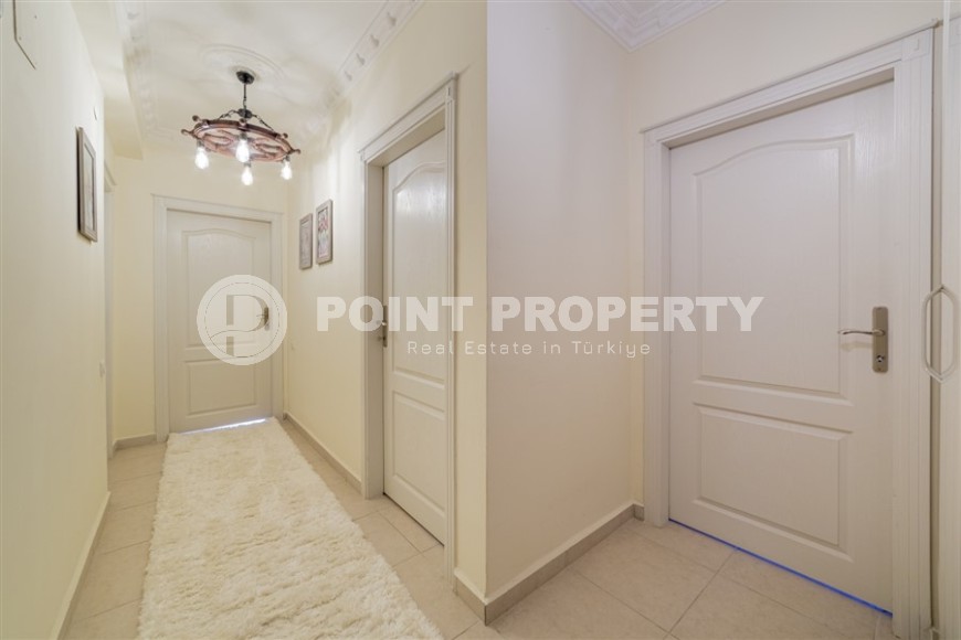 Благоустроенная квартира 2+1, общей площадью 110 м2, на 4-м этаже в центре спокойного района Аланьи - Тосмур-id-6948-фото-8