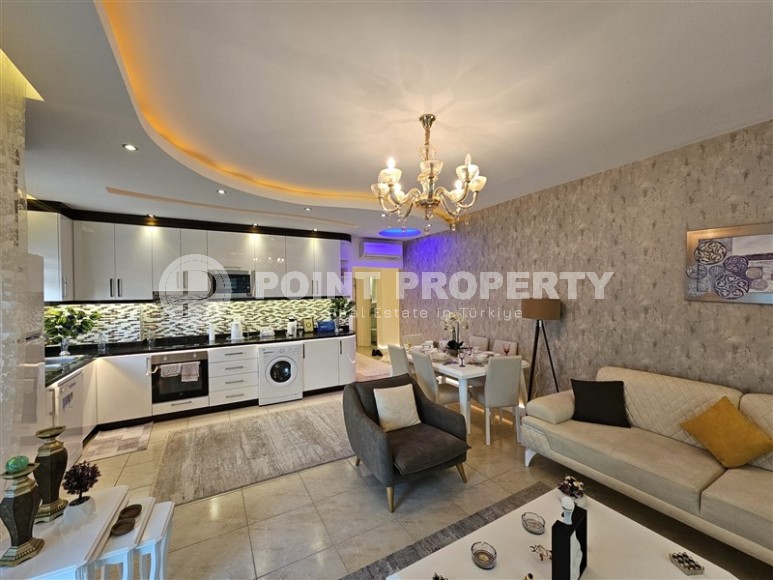 Стильная квартира с дизайнерским ремонтом в 300 метрах от пляжа, в районе Махмутлар-id-6974-фото-4