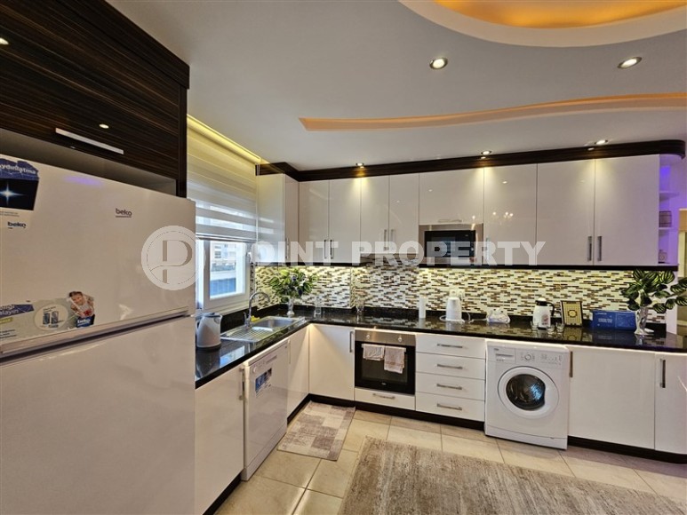 Стильная квартира с дизайнерским ремонтом в 300 метрах от пляжа, в районе Махмутлар-id-6974-фото-5