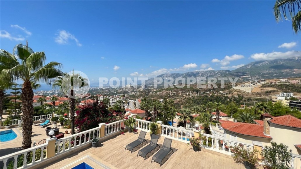 Panoramic villa with sea and mountain views in a picturesque, ecologically clean area of Alanya - Kargicak-id-6975-photo-19