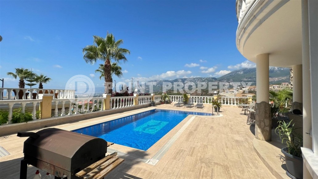 Panoramic villa with sea and mountain views in a picturesque, ecologically clean area of Alanya - Kargicak-id-6975-photo-22