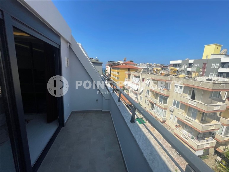 Современная двухуровневая квартира 2+1 на 5-м этаже с мансардой, в комфортабельной резиденции, построенной в 2022 году-id-6985-фото-13