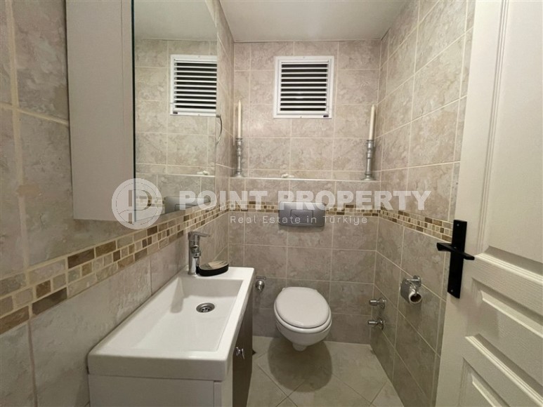 Просторная квартира с новым ремонтом и современным дизайном, в 150 метрах от моря, в центре района Тосмур-id-6995-фото-12